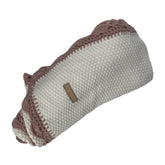 INIMINI EMBROIDERED EDGES KNIT BLANKET